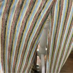 ZARA  striped metallic‎ slit maxi dress size small Photo 3