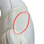 Reformation  Ivory Virginia Top Long Necklace Sleeves Blouse Womens Size L Flawed Photo 8