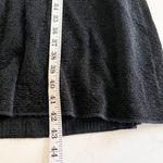 Tory Burch Black Isabelle Wool Metallic Knit Ruffle Neck Sweater Dress Large Photo 9