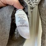Vince . 100% wool grey striped long sleeve sweater women's medium Photo 5
