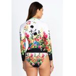 Johnny Was Floral Surf Long Sleeve Top Black Sea Rash Guard size XS Photo 1