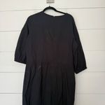 Woven by Synergy Women’s XL Black Minimalist Dress Organic Cotton Sustainable Photo 4