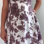 Aakaa Tie Dye Purple Wrap Dress Photo 0