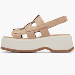 Sorel NIB NEW Dayspring Slingback Platform Sandal IN Color: Honest Beige/ Chalk Photo 6