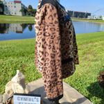 Chico's brown cheetah animal print jacket/blazer sz 0 Photo 4