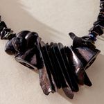 Free People NWT  Kalua Shell Necklace in Dark Shell Photo 2