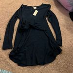 Anthropologie NWT Anthro postmark navy tie front dress xs Photo 3