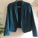 Worthington Teal Blue long sleeve long lapel blazer jacket Photo 1