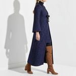 Hill House  Lou Lou Wool-Blend Metallic Tweed Jacket, Midnight, XS Photo 2