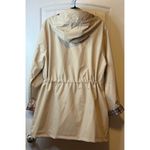 Polydeer New Beige Plaid Lined Hooded Raincoat/Boots 2X Set Drawstring Waist Tan Size XXL Photo 3