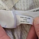 Madewell Cream Waffle Knit Shirt-Jacket Size Medium Photo 7