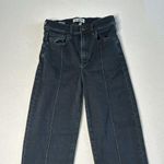 L'Agence Le Jean Amelia straight-leg raw cut navy jeans Photo 7