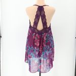 In Bloom Jonquil Purple Floral Lace Babydoll Chemise Slip Dress Lingerie Size M Size M Photo 4