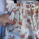 American Eagle  White Floral Denim Mom Shorts Women’s Size 4 100% Cotton Photo 6