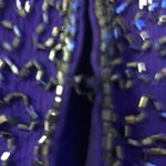 Sequined Jacket Womens M Used Purple Black Lined Size M Photo 7