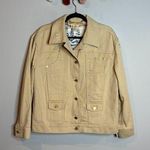 Escada Margaretha Ley tan denim quilted lining jacket Size 8 Photo 0