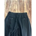 Giorgio Armani  Black 100% Wool Pleated Wide Leg Dress Pants Size 42 Photo 6