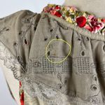 Anthropologie  Tiny Floral Capped Sleeve Top Photo 8