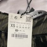 ZARA  black & gold, long sleeve, mini dress, XS Photo 2