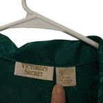 Victoria's Secret 80s Jade Green Gold Label Lounge Top/Gown - Small Photo 3