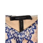 BCBGMAXAZRIA - V Neck Crop Top in Blue and Red Photo 1