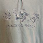 Comfort Colors oversized Flagler beach turtle embroidered hoodie Photo 1