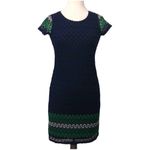 Melissa Paige  Navy Crochet Short Sleeve Dress XS NWT Photo 1