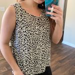 White Stag Black & White Cheetah Sleeveless Tank Blouse Photo 3