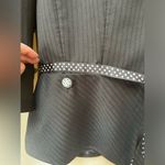 Sag Harbor Vintage Women’s Plus Size  Black Floral Polka Dot Blazer Jacket Sz 18 Photo 6