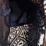 ASOS Brown navy Velvet burnout Paisley stretch Maxi Skirt Sz 4 small like new Photo 8