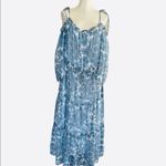 NWT Taylor Floral Cold Dress Tired Maxi Dress Blue Size 22W Photo 4
