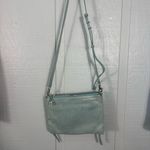 Botkier  Trigger Womens Blue Leather Studded Zipper Crossbody Shoulder Bag EUC Photo 3