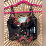 Victoria's Secret NWT Victoria’s Secret Very Sexy Cherry Embroidery Quarter- Cup Corset Top 32 C 🍒 Photo 1