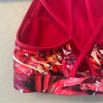 prAna ⭐️ bright pink tropical leaf strappy yoga sports bra size XS Photo 9