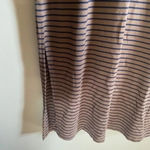 Fleur Bleue Striped T Shirt Maxi Dress Brown Size M Photo 3