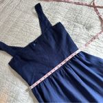 Reformation  Rowen Square Neck Smocked Linen Dress  Danube Blue Photo 9