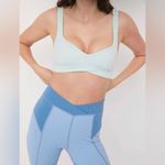 For Love & Lemons NWT Bicolor Ribbed High Waist Blue Leggings XS Photo 60