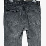 Nasty Gal Black Hi Rise Raw Hem Jeans Sz 10 Photo 5