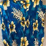 Bobbie & Brooks Bobbie Brooks Blue White Hawaiian Floral Summer Beach Cami Tank Top Size Medium Photo 5