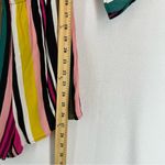 EXPRESS  Off The Shoulder Striped Long Sleeve Romper XS Multicolor Photo 6