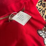BeachLunchLounge NWT Bold Red Leopard Tawny Sweater Long Sleeve Pullover Photo 7