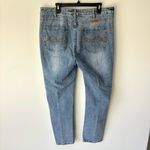 Cowgirl Tuff Jeans Cowboy Friend Medium Wash High Waist Distressed Straight Leg Blue Size 35 Photo 8