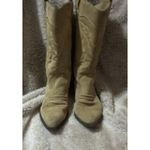 ALDO  Cowboy Boots Women’s 8.5 Tan Suede Pointed Toe Western Leather Brown Beige Photo 2