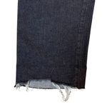 SO  Jeans Womens 7 28W Black Stretch High Rise Straight Leg Distressed Raw Hem Photo 3