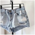 Billabong Drift Away Distressed Denim Jean Cut Off Shorts Sz 30 Photo 5