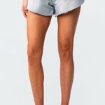 Edikted  Koi Flared Denim Shorts Women’s Size Small Photo 0