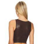 Frankies Bikinis x REVOLVE Mirage Leather Vest in Cocoa Brown Size XL Photo 1