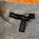 White House | Black Market Button-Shoulder Knit Top – Size S – Gray Photo 1