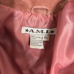 AMI Pink Vintage Suede Shirt Jacket Size LP Photo 3