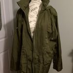 New Olive Green rain jacket with hoodie Size XXL Photo 0